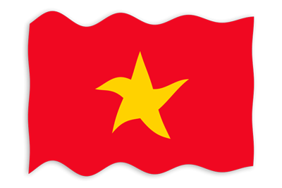 ベトナム社会主義共和国の国旗-波