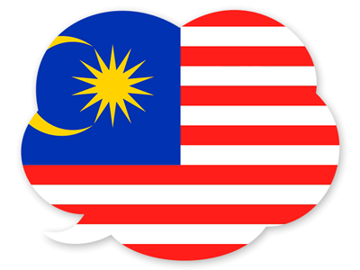 マレーシアの国旗-吹き出し