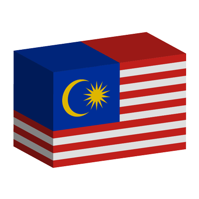 マレーシアの国旗-積み木