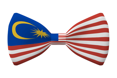 マレーシアの国旗-蝶タイ