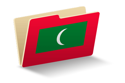 モルディブ共和国の国旗-フォルダ