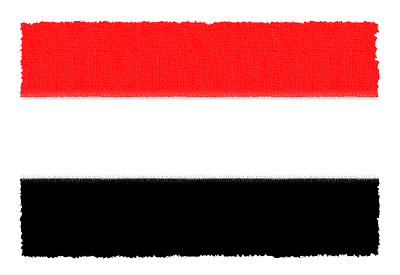 イエメン共和国の国旗-パステル
