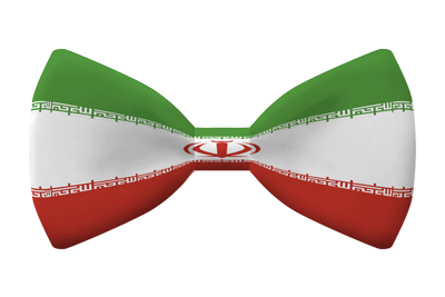 イラン・イスラム共和国の国旗-蝶タイ