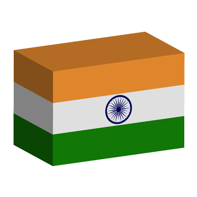 インドの国旗-積み木