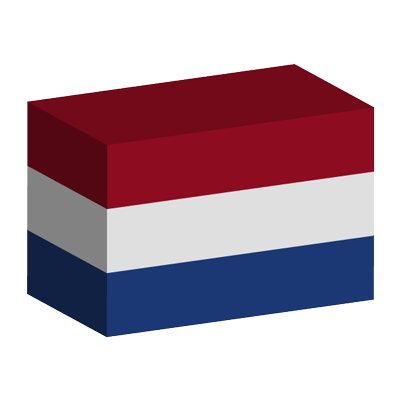 オランダ王国の国旗-積み木