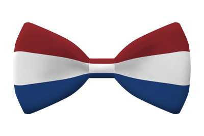 オランダ王国の国旗-蝶タイ