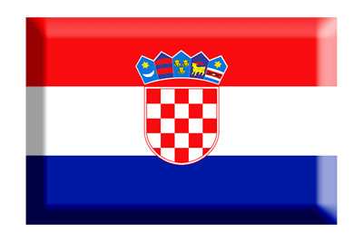 クロアチア共和国の国旗-板チョコ