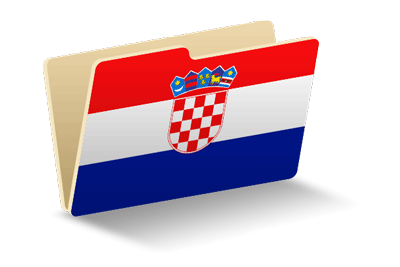 クロアチア共和国の国旗-フォルダ