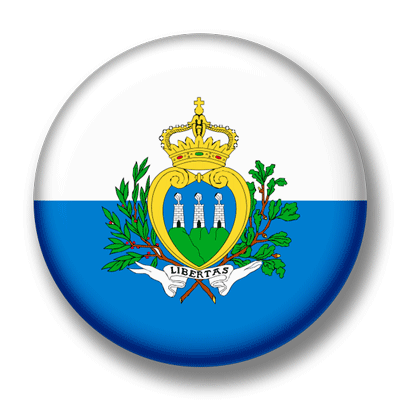 サンマリノ共和国の国旗-缶バッジ