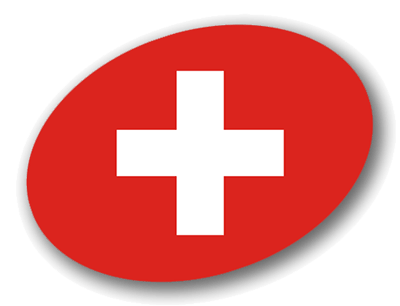 スイス連邦の国旗-楕円