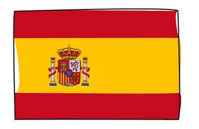 スペインの国旗-グラフィティ