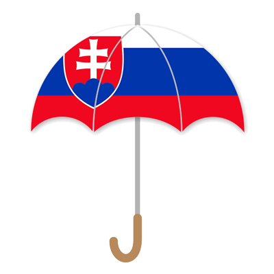 スロバキア共和国の国旗-傘