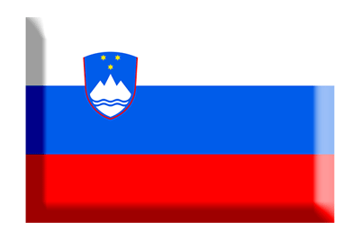 スロベニア共和国の国旗-板チョコ