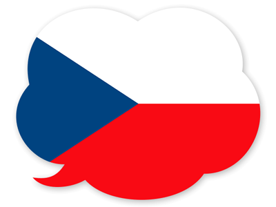 チェコ共和国の国旗-吹き出し