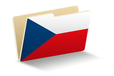 チェコ共和国の国旗-フォルダ