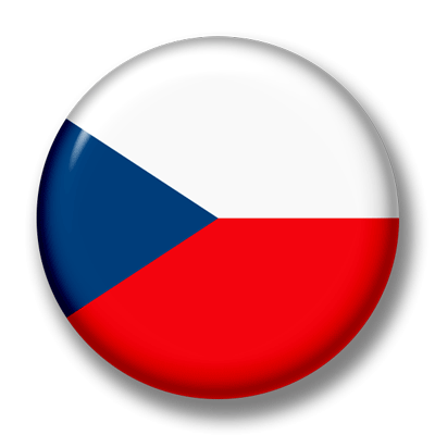 チェコ共和国の国旗-缶バッジ