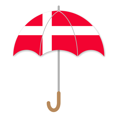 デンマーク王国の国旗-傘