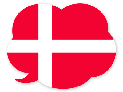 デンマーク王国の国旗-吹き出し