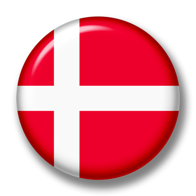 デンマーク王国の国旗-缶バッジ
