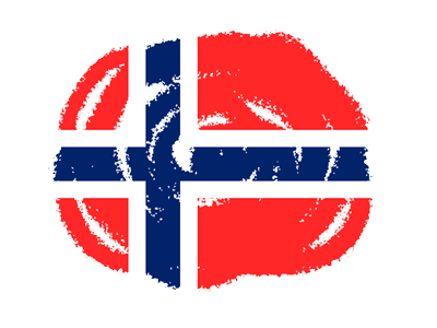 ノルウェー王国の国旗-クラヨン2