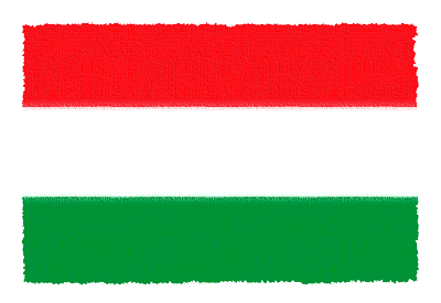ハンガリーの国旗-パステル