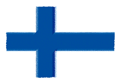 フィンランド共和国の国旗-パステル