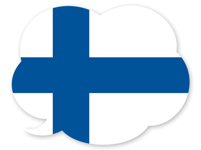 フィンランド共和国の国旗-吹き出し