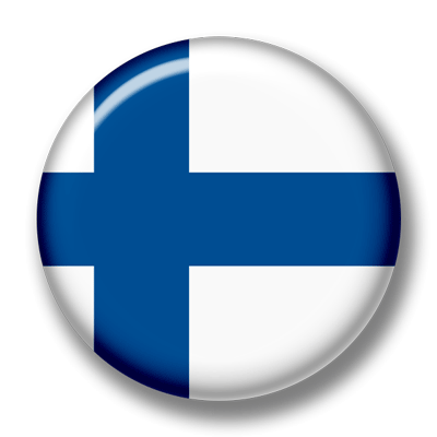フィンランド共和国の国旗-缶バッジ