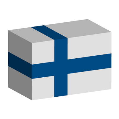 フィンランド共和国の国旗-積み木