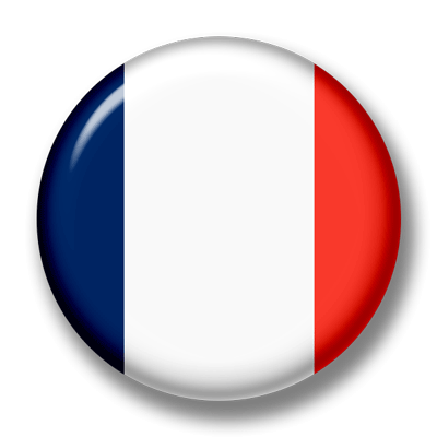 フランス共和国の国旗-缶バッジ