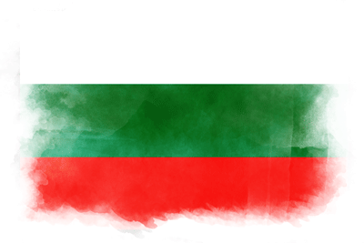 ブルガリア共和国の国旗-水彩風
