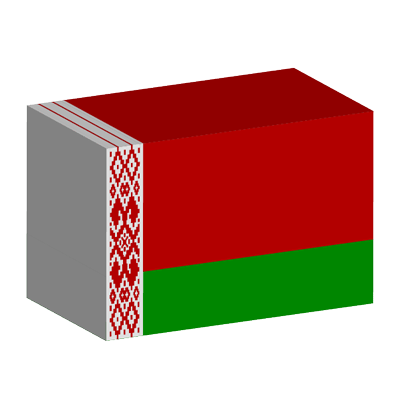 ベラルーシ共和国の国旗-積み木