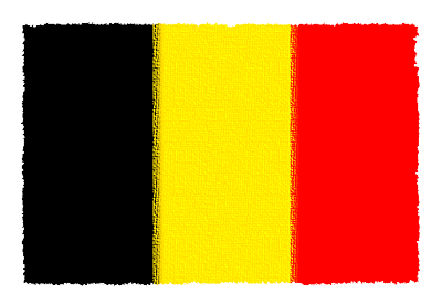 ベルギー王国の国旗-パステル