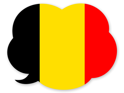 ベルギー王国の国旗-吹き出し