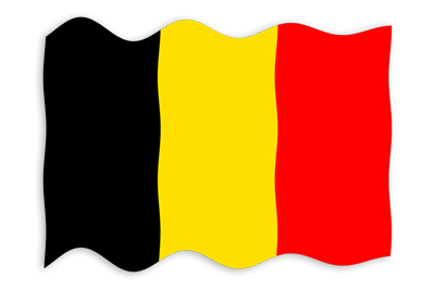 ベルギー王国の国旗-波