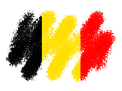 ベルギー王国の国旗-クレヨン1