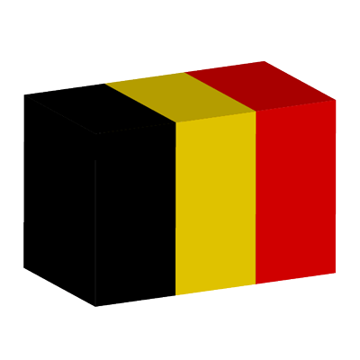 ベルギー王国の国旗-積み木