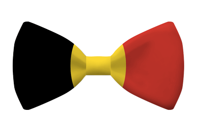 ベルギー王国の国旗-蝶タイ
