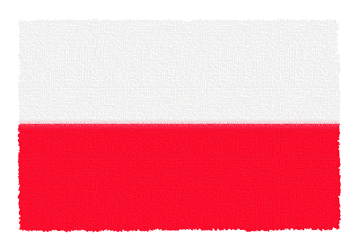 ポーランド共和国の国旗-パステル