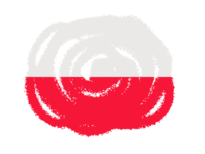 ポーランド共和国の国旗-クラヨン2