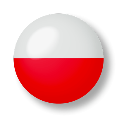 ポーランド共和国の国旗-ビー玉