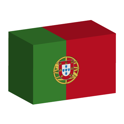 ポルトガル共和国の国旗-積み木