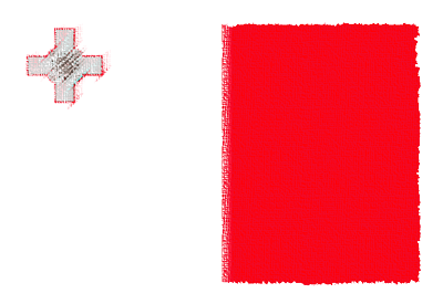 マルタ共和国の国旗-パステル
