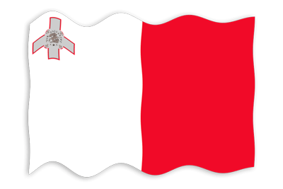 マルタ共和国の国旗-波