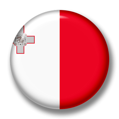 マルタ共和国の国旗-缶バッジ