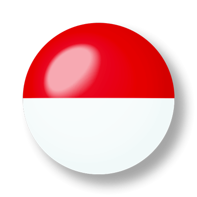 モナコ公国の国旗-ビー玉
