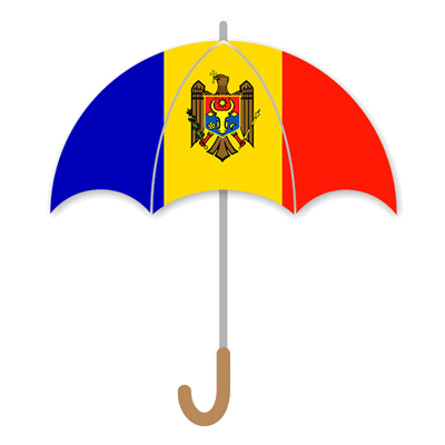 モルドバ共和国の国旗-傘