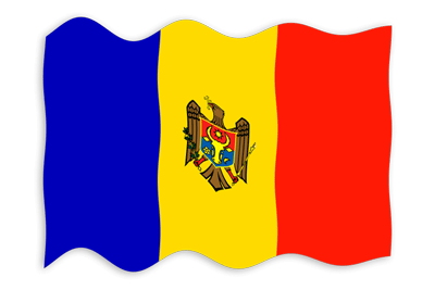モルドバ共和国の国旗-波