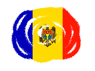 モルドバ共和国の国旗-クラヨン2