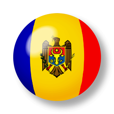モルドバ共和国の国旗-ビー玉